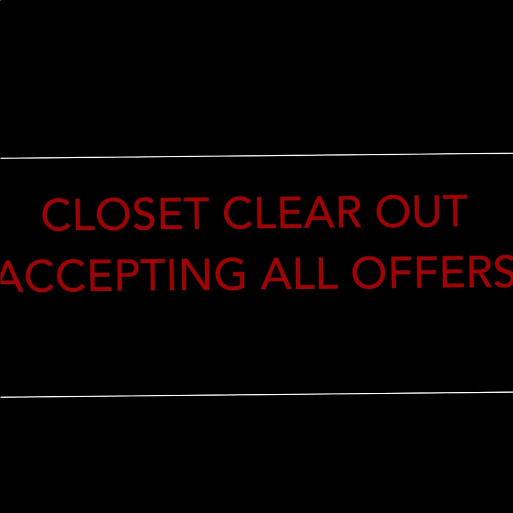 CLOSET CLEAR OUT ACCEPTING ALL OFFERS